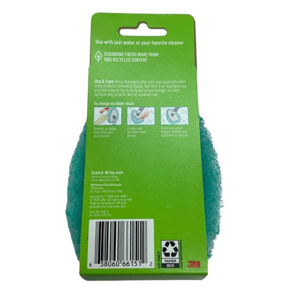 Scotch-Brite Non-Scratch Tub & Tile Scrubber Refill Quantity of 4 - Picture 4 of 6